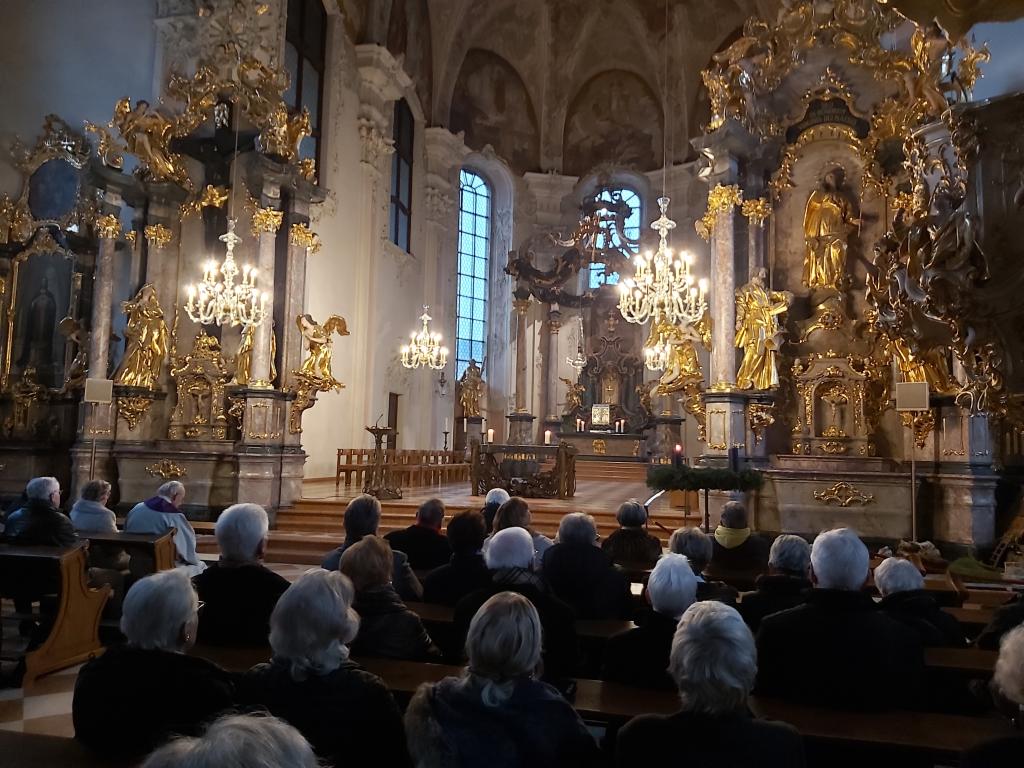 Altarraum der Barockkirche St. Peter in Mainz